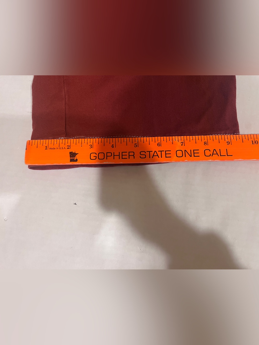 BDG Urban Outfitters Women Rust Wide Leg Utility Pant Contrast Stitch W27 Grunge - Picture 12 of 12
